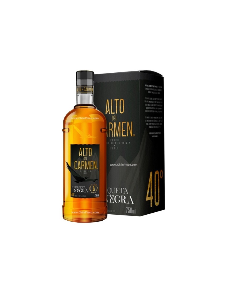 [U805-16] PISCO ALTO DEL CARMEN ETIQUETA NEGRA 750cc (40°)