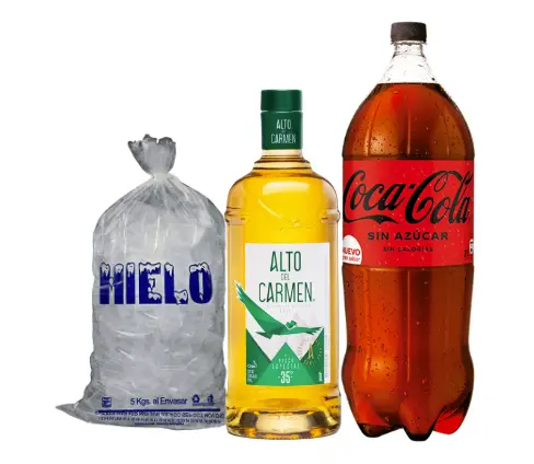 [12345] PROMO ALTO DEL CARMEN 1L + COCA 3L + HIELO