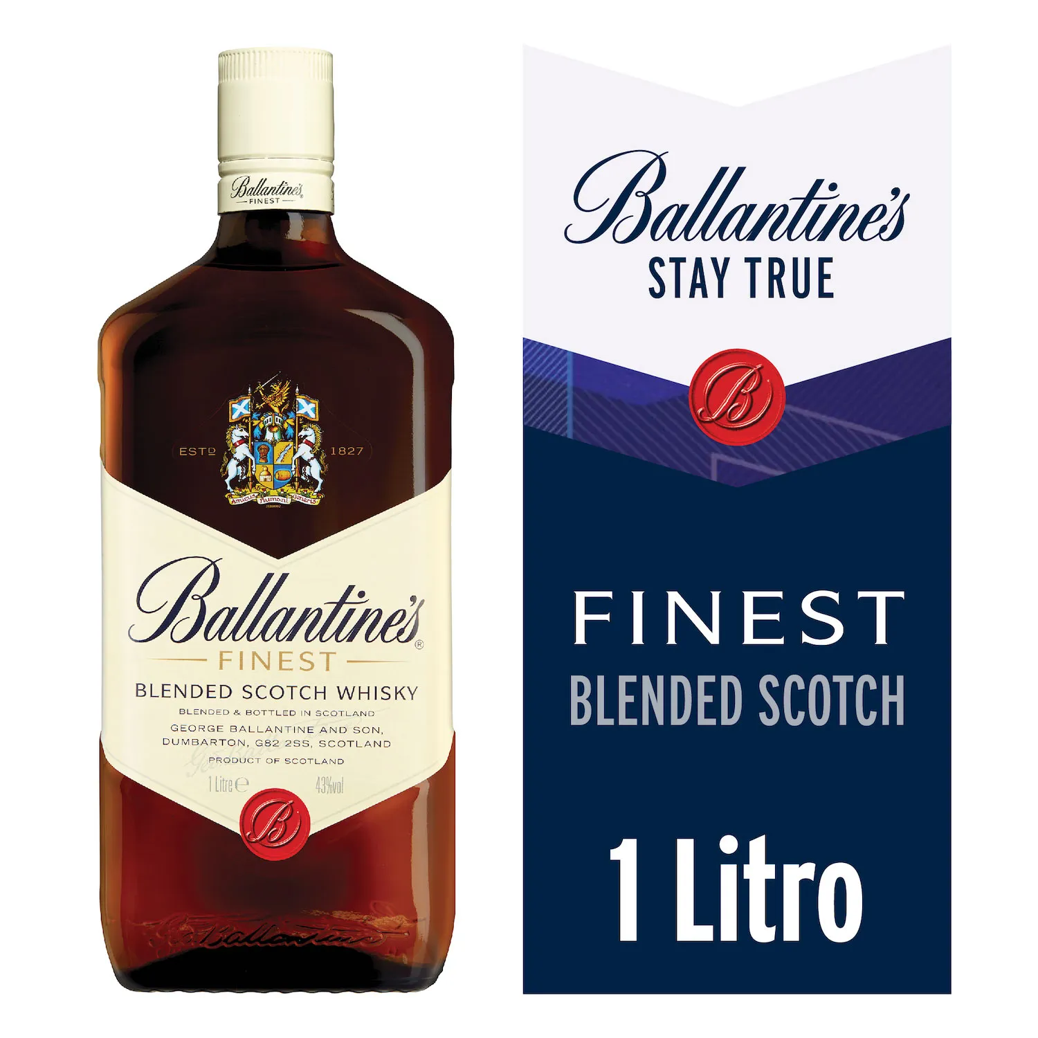 [U810-2] WHISKY BALLANTINES FINEST 1 LT (40°)