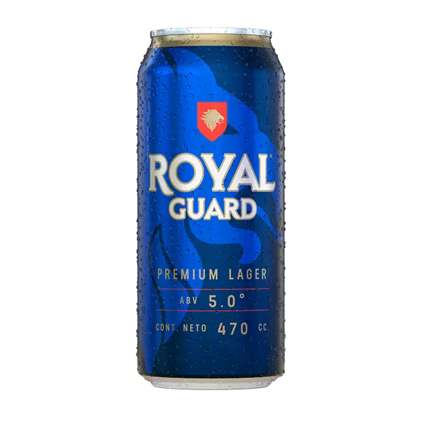 [400-47] CERVEZA ROYAL GUARD LATA 470cc UN (5º)