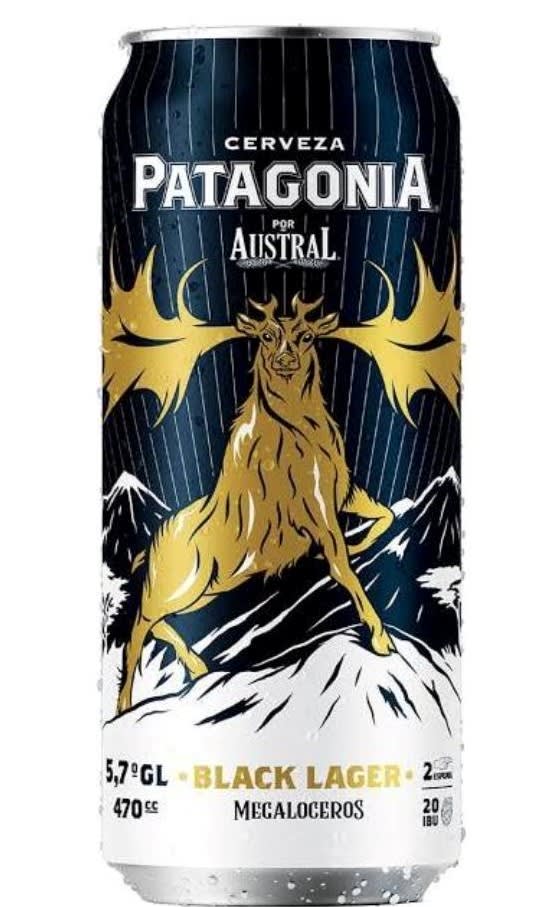 [400-38] CERVEZA PATAGONIA BLACK LATA 470cc (5.7º)