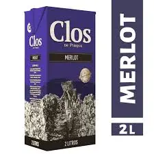 [V100-] VINO CLOS DE PIRQUE MERLOT TETRA 2 LT (12°)