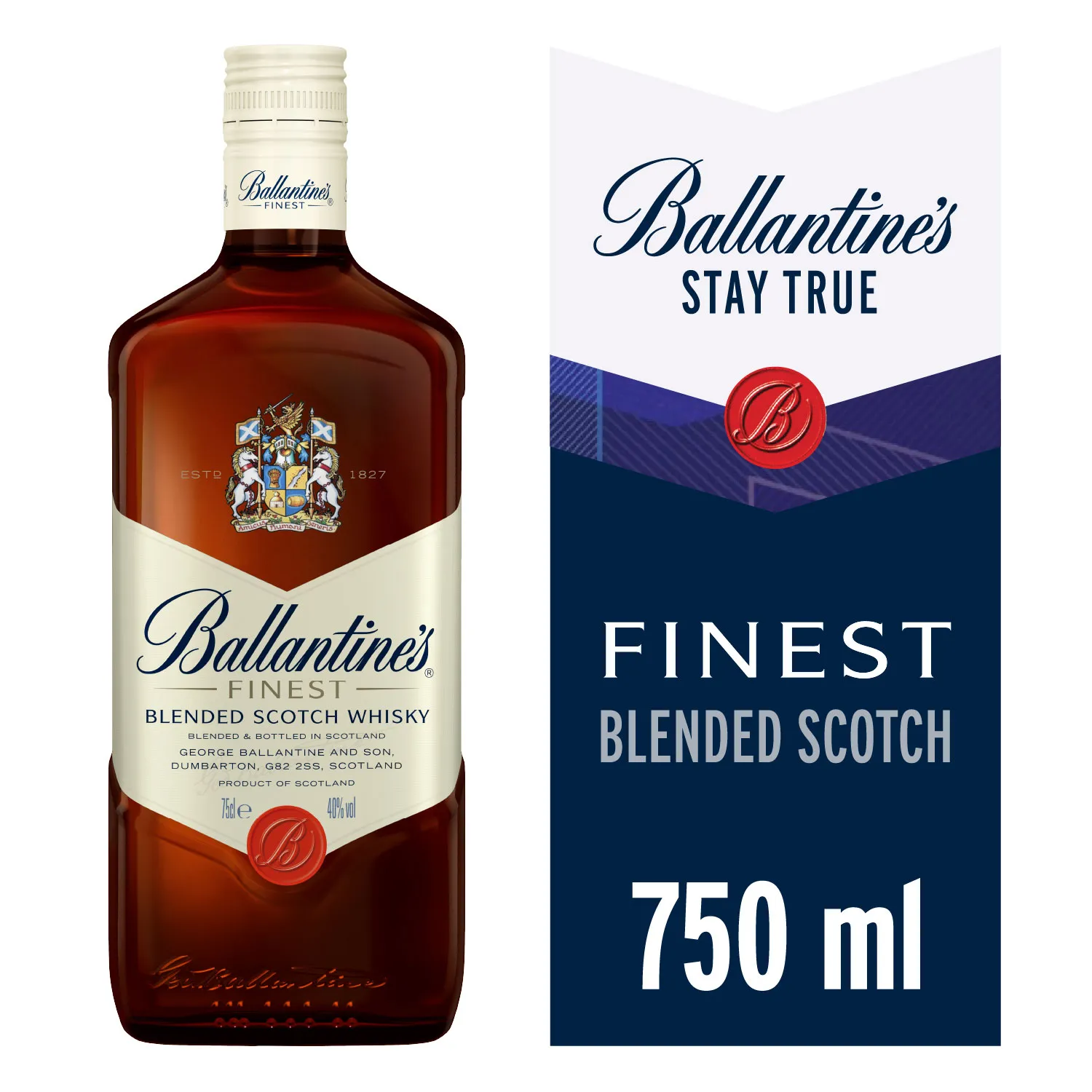WHISKY BALLANTINE FINEST 750cc QUEEN (40°) 